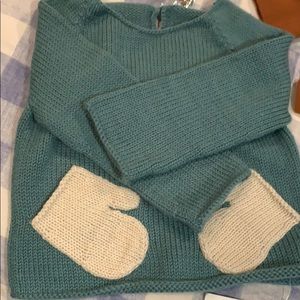Oeuf gender neutral mitten sweater 2T NWT